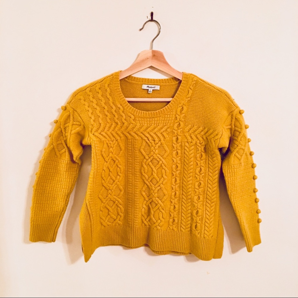 Madewell Open-Side Bobble Pull Over Sweater